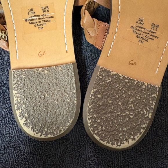 Sam Edelman Brown Garvie Braided Strap Flat Sandals Size 6.5 M - Picture 10 of 15